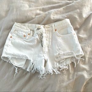 Free People White Shorts 25